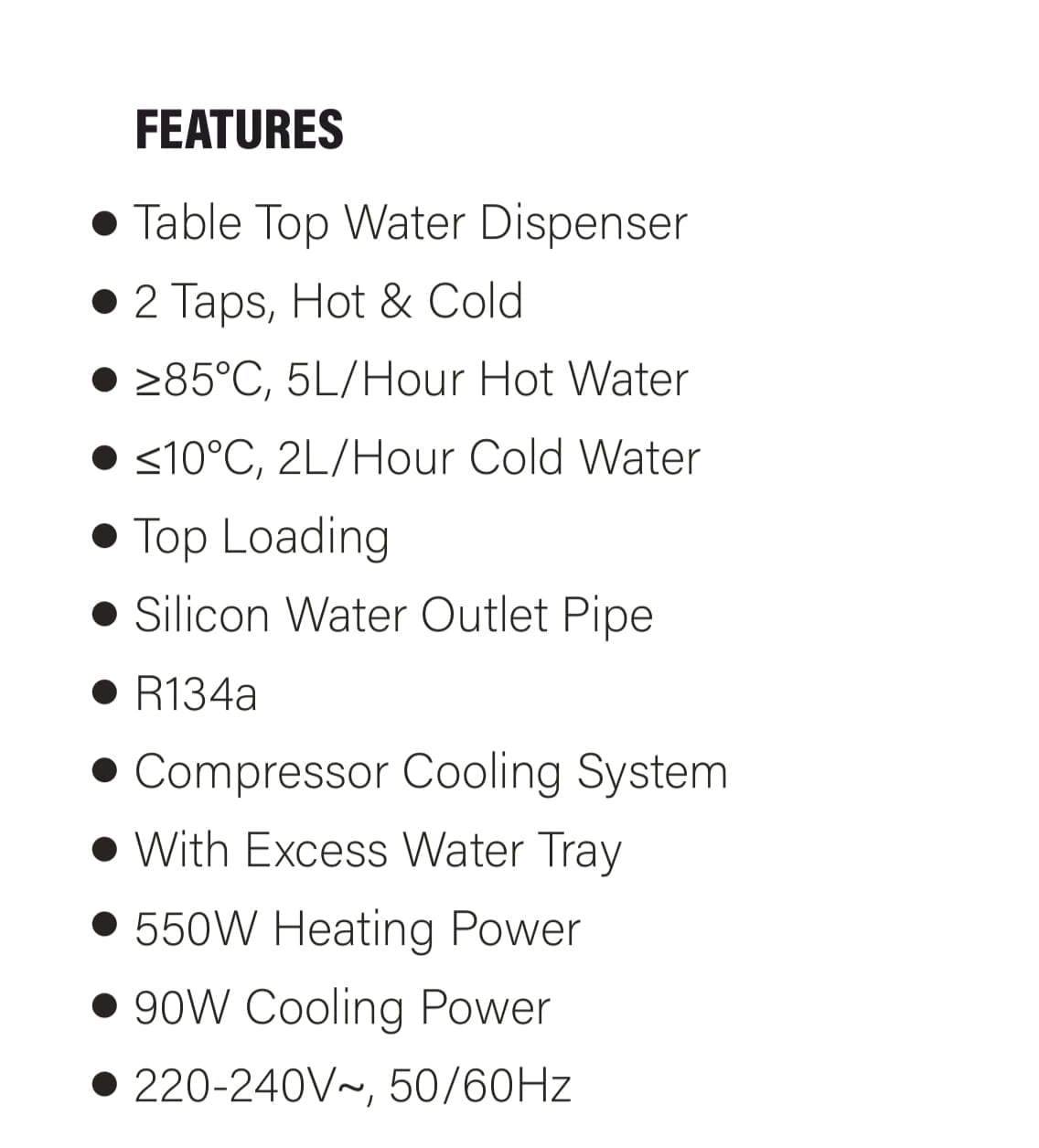 Vantix Hot & Cold Water Dispenser