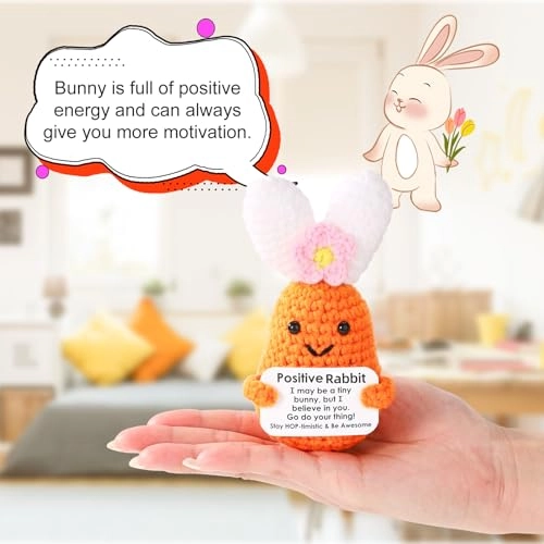 Bunny Positive Crochet - 12 cm