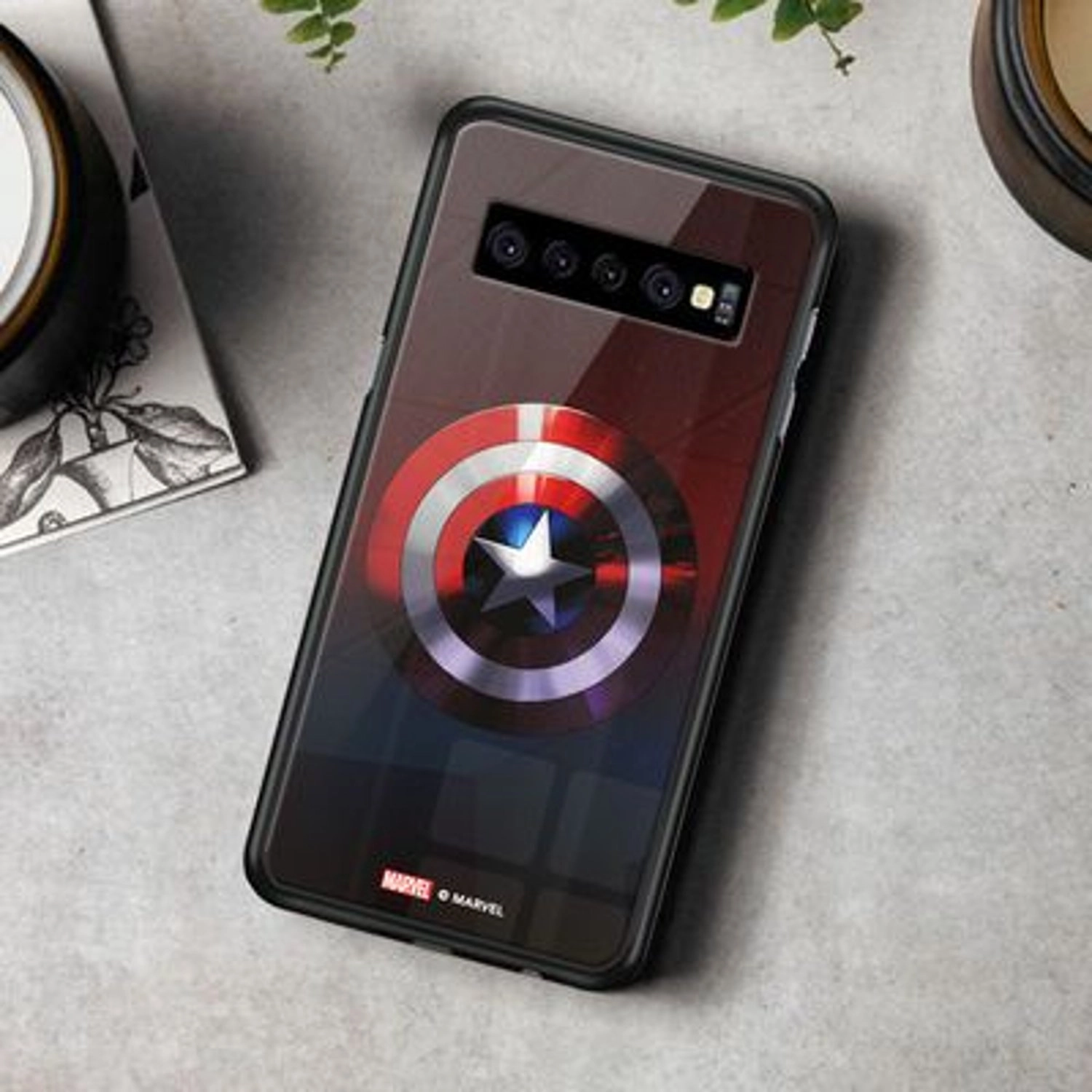 Captain's Shield Back Case for Galaxy S10