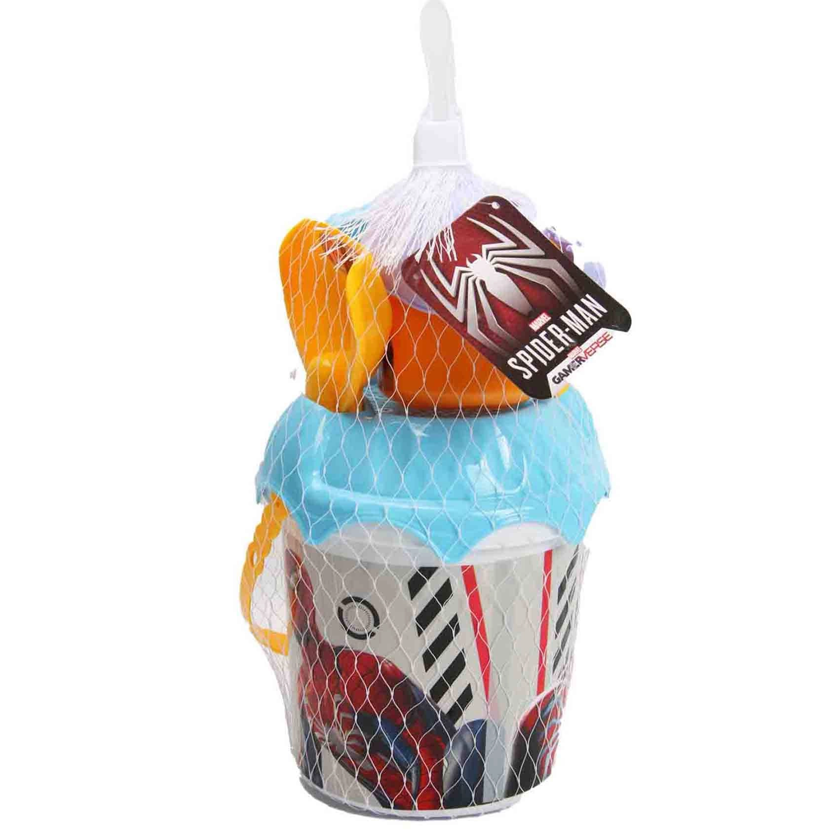 Spiderman Game Verse Beach Bucket - Sand Toys Mesh Bag
