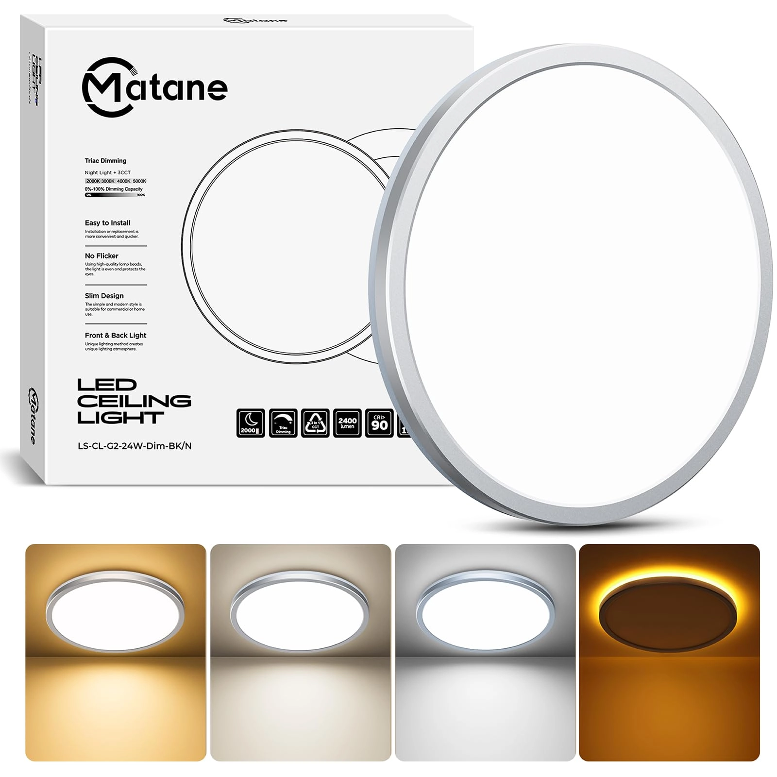 LS-CL-G2 - 3000K 4000K 5000K Dimmable
