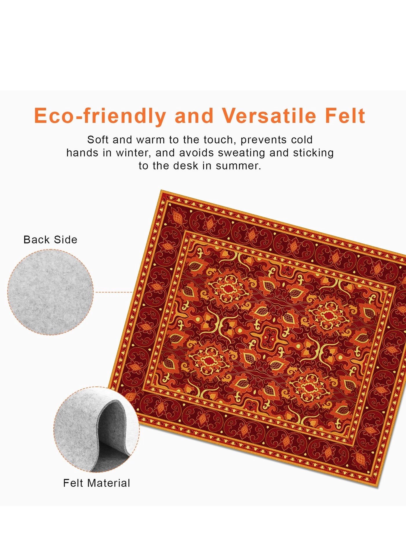 Felt Gaming Mouse Pad - 27x22 cm