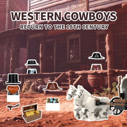 Western Cowboy Building Block Set (WC-001)