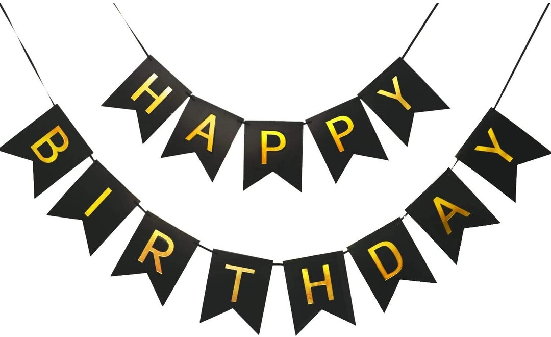 Happy Birthday Banner + Foil Balloon + Latex Balloons - 23-Pieces 30th Birthday