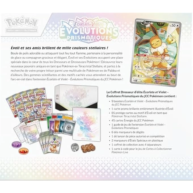 SCARLET & PURPLE ELITE TRAINER SET - BLACK LIGHTNING - TCG ZEKROM - 1 FULGURIS FULLY ILLUSTRATED PROMO CARD 9 BOOSTERS