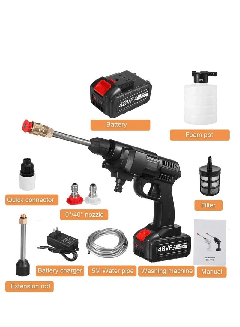 Cordless Portable Washer - 48V 200W 30Bar