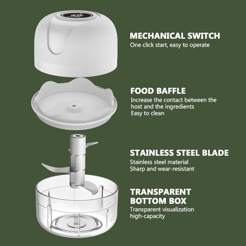 Electric Garlic Chopper - 250ml 30 watts