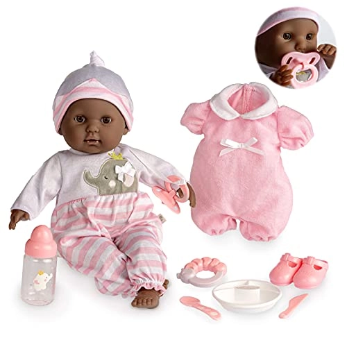 JC Toys Berenguer Boutique Baby Doll - 15" Soft Body Open/Close Eyes Gift Set Ages 2+