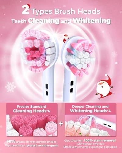 Rotating Electric Toothbrush - 8 Brush Heads 4 Modes 25-Day Battery Life