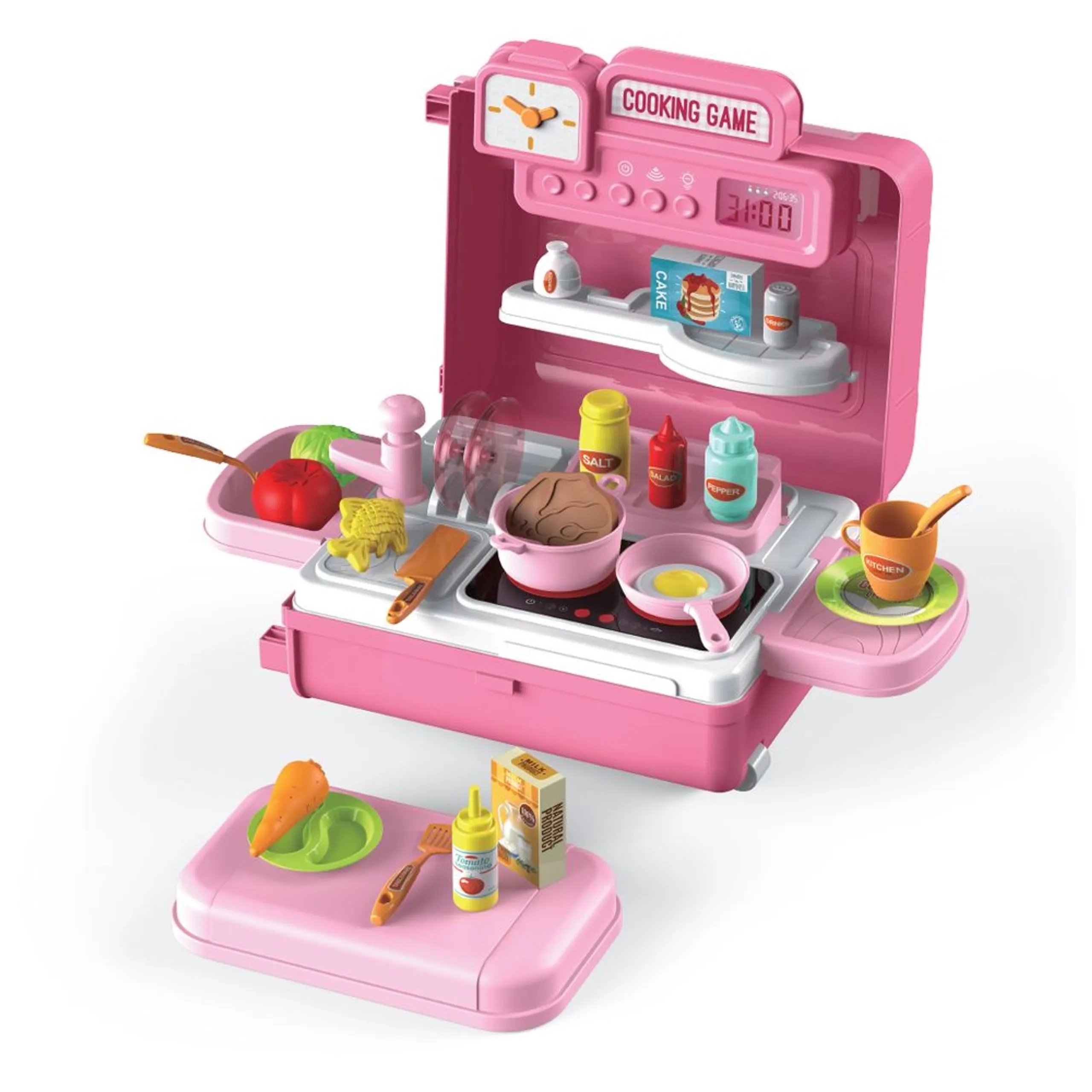 Role Play Chef Toy Set Luggage Case - 41 pcs (SAM-LS_RPLC_KTPI)
