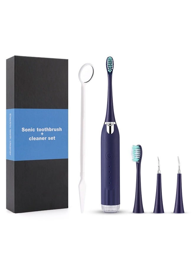 Electric Toothbrush - Super Soft Blue 4 Different Heads