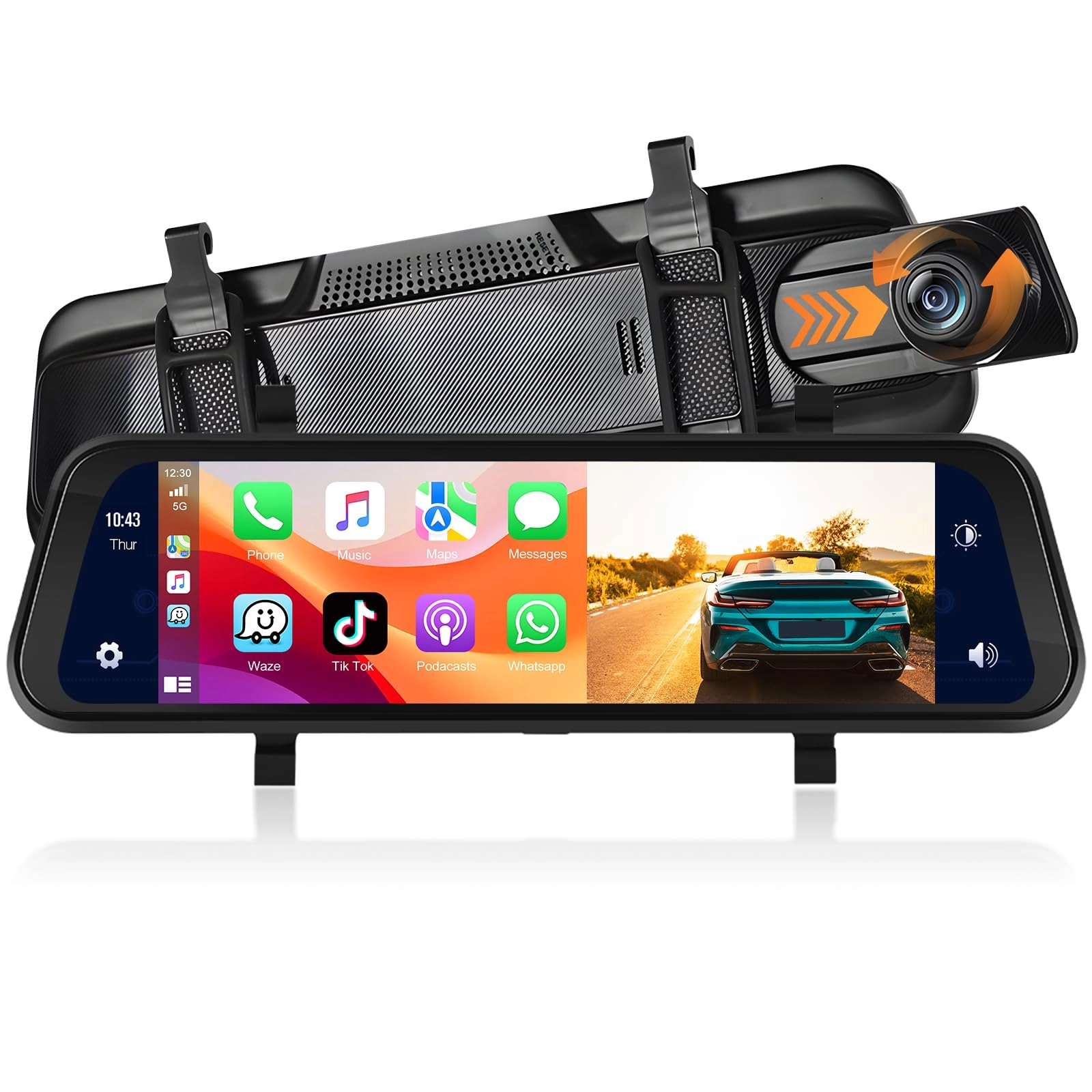 Motorsi Mirror Dash Cam - 1080P