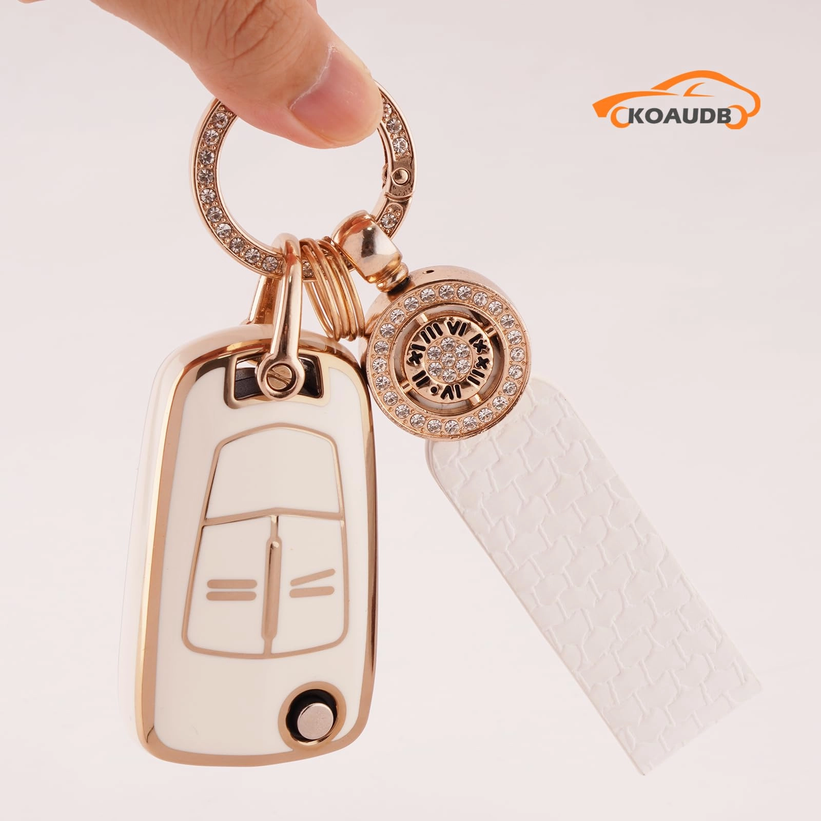 Car Key Cover - Thermoplastic Polyurethane (TPU) 2 Button Flip Folding
