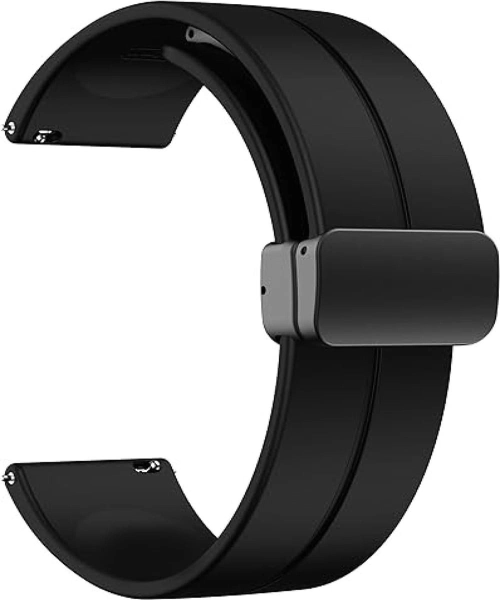 INEFABLE Pack of 1 20mm Watch Band with Folding Magnetic Lock for Amazfit GTS 2 Mini, Amazfit Bip, Bip Pro, Bip Lite, Bip S, GTR, Galaxy Watch 4, Galaxy Watch 5 & All 20mm Watches