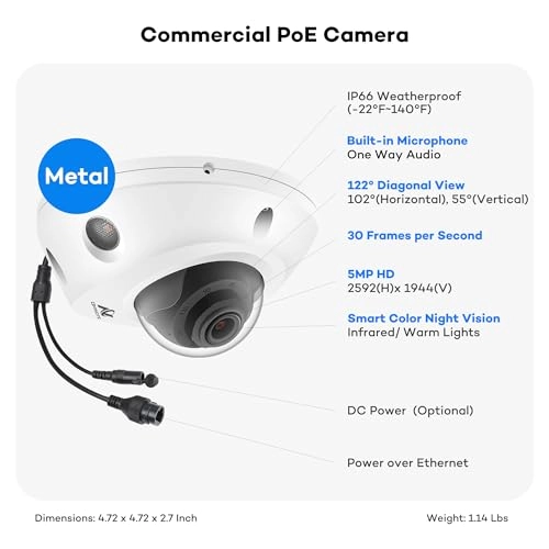 NVR - 16CH + PoE IP Camera - 16x 5MP