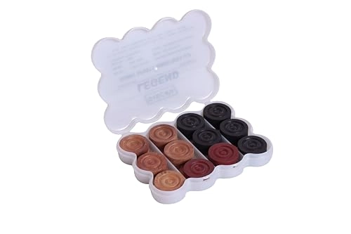 SISCAA Carrom Coin - 24 Coins Rosewood