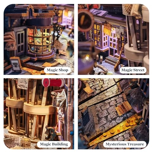 Book Nook Kit - Magic Night Alley 1:12