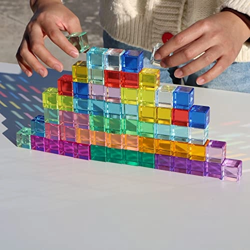 Acrylic Gem Cubes - 3 years and up 48 pieces