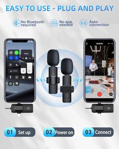 Wireless Lavalier Wireless+Lightning Microphone