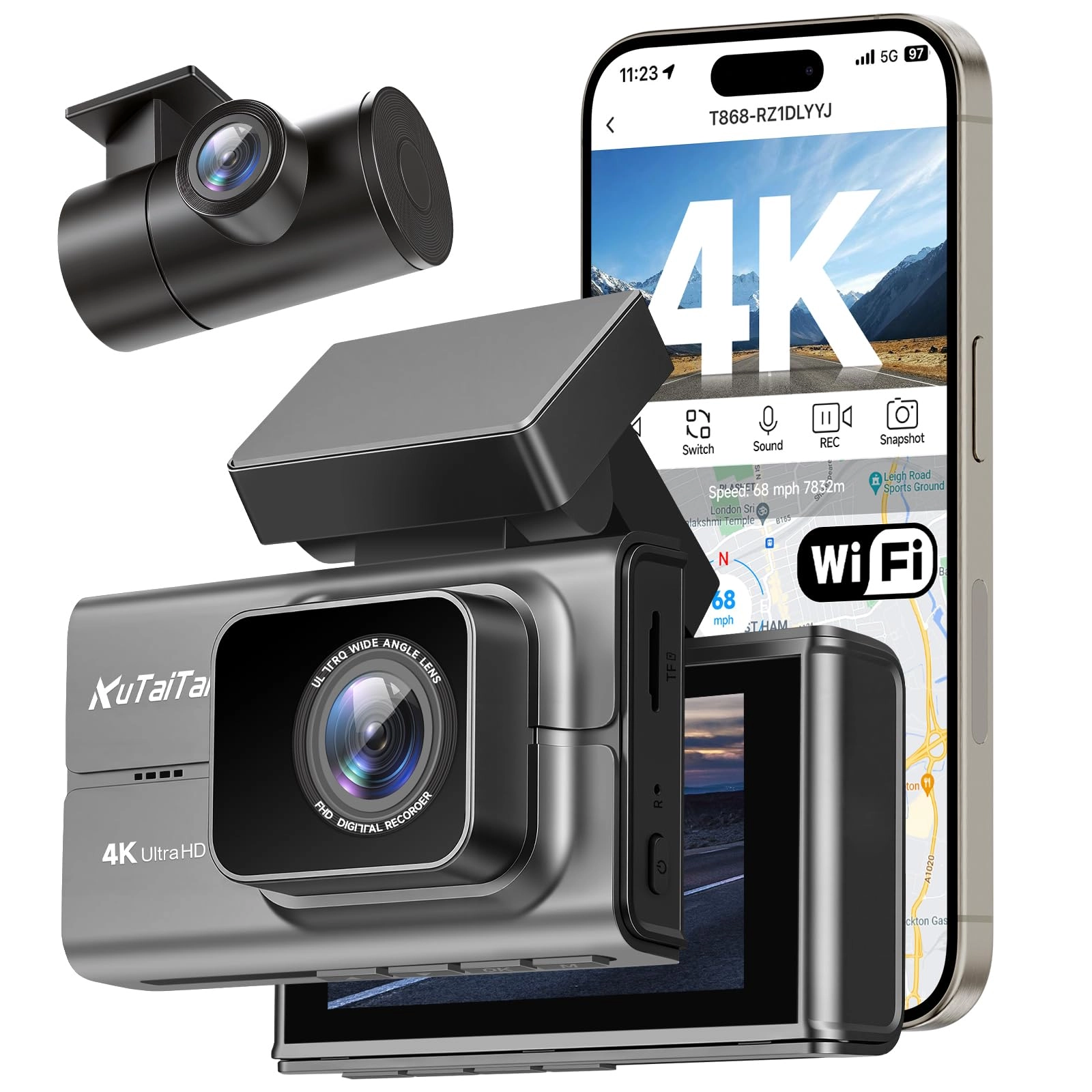 kutaitai T868 - 4K Front 2K Rear