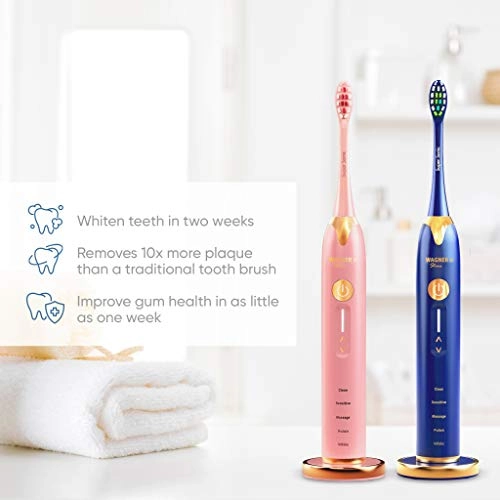 Duette - 2 Electric toothbrushes Pressure Sensor 5 Brushing Modes