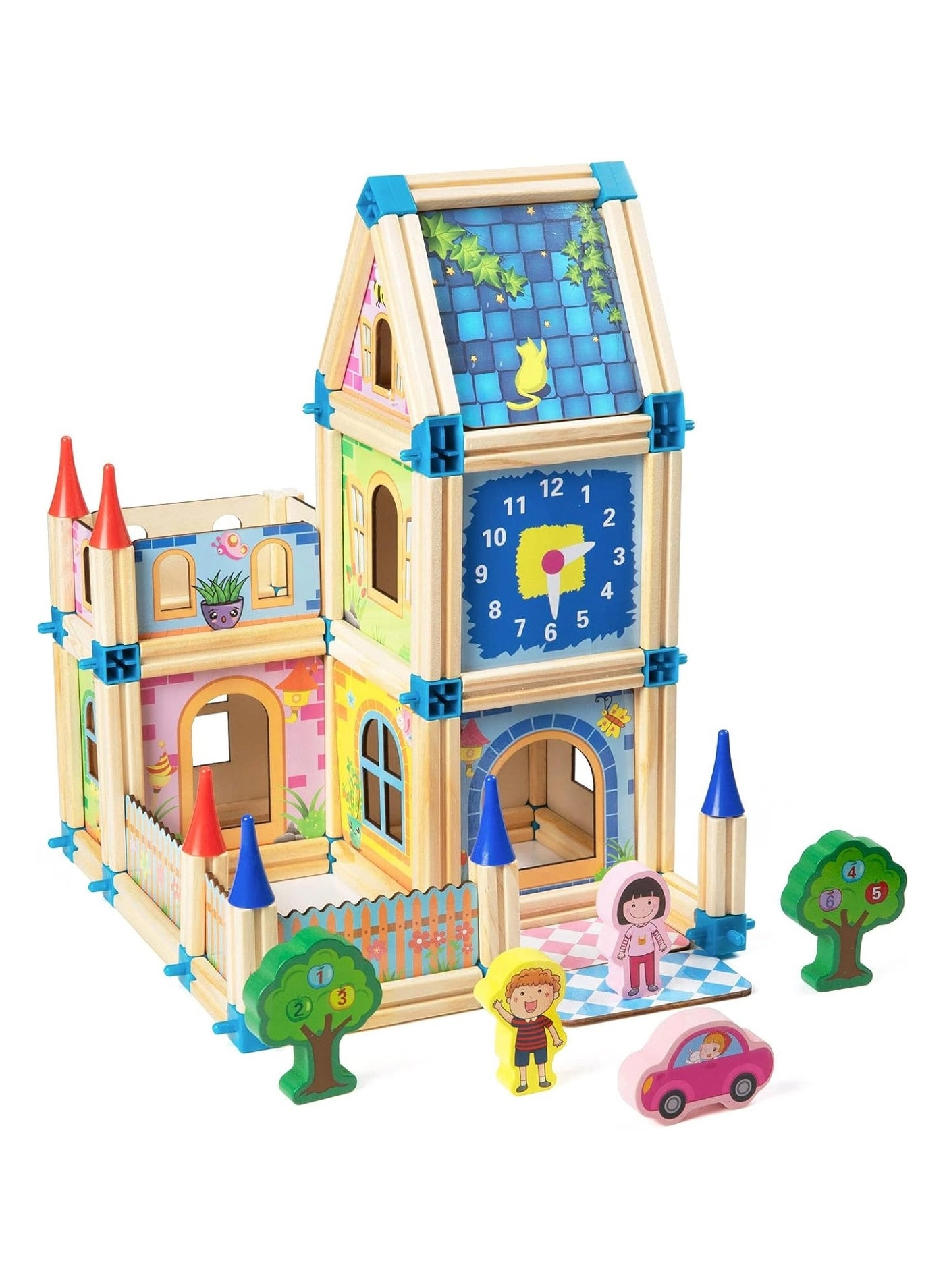 Loquat House Building Kit - Colorful 128 pcs