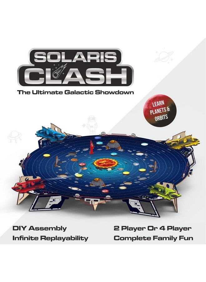 Solarish Clash - DIY Wooden Multiplayer Space Elements & Solar System Fun Facts