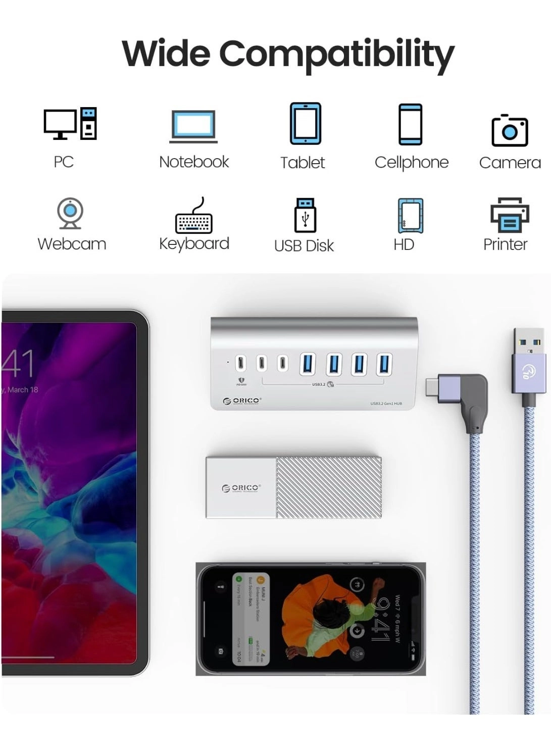 Powered USB Hub - Laptop