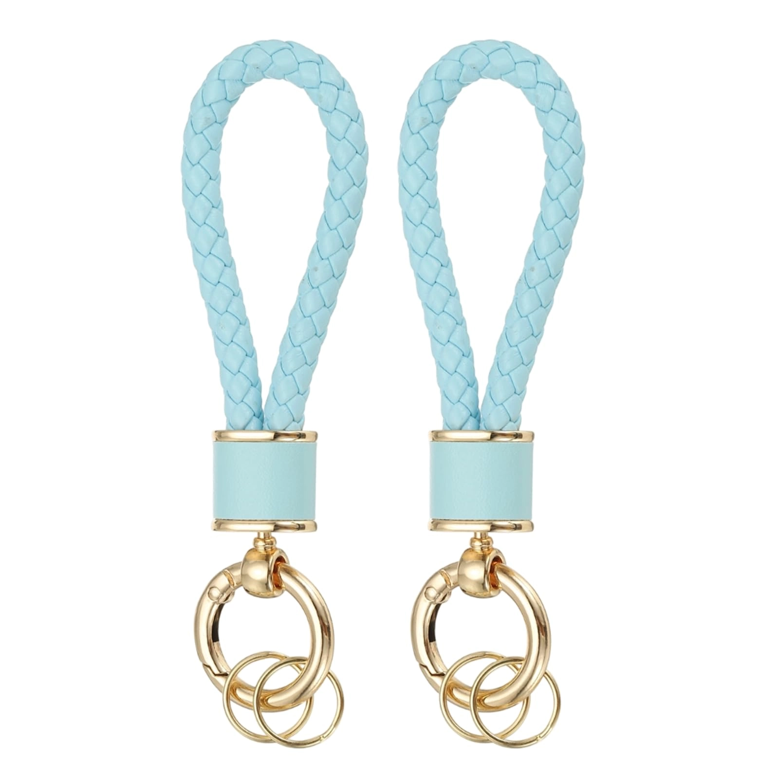 Braided Leather Keychain - Animal