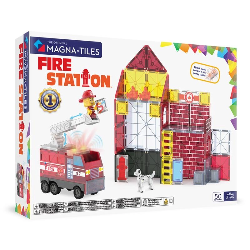 Magna-Tiles Fire Station - Mix and Match Fire Fighter 50 pcs