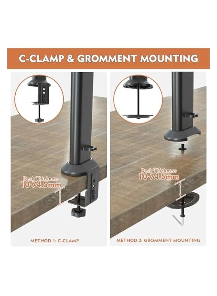 Dual Monitor Stand - 32 inch 75mm x 75mm 100mm x 100mm