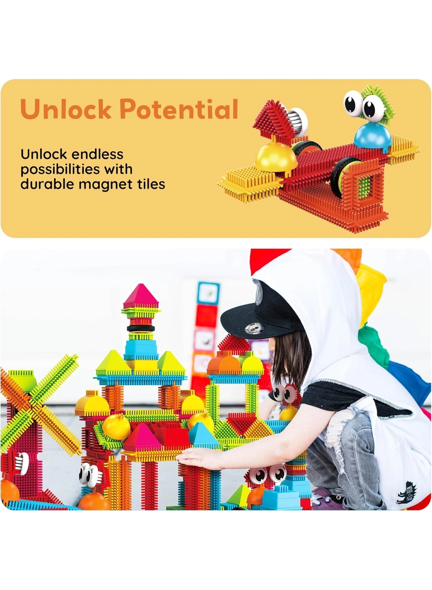 Magnetic Blocks Hedgehog Set - Hedgehog 240pcs