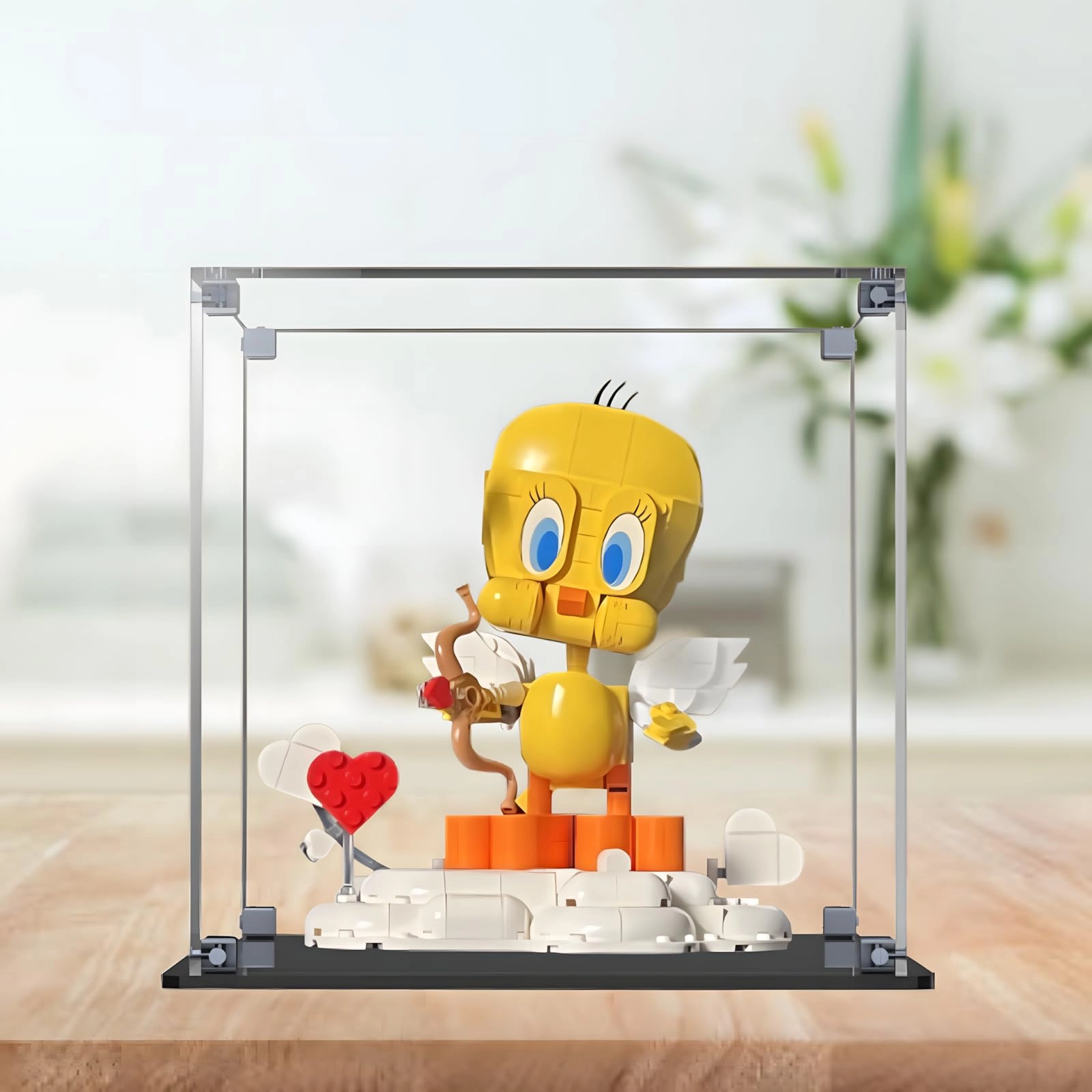 SUNHON Acrylic Figures Display Box - 21x16x21cm Transparent Dustproof