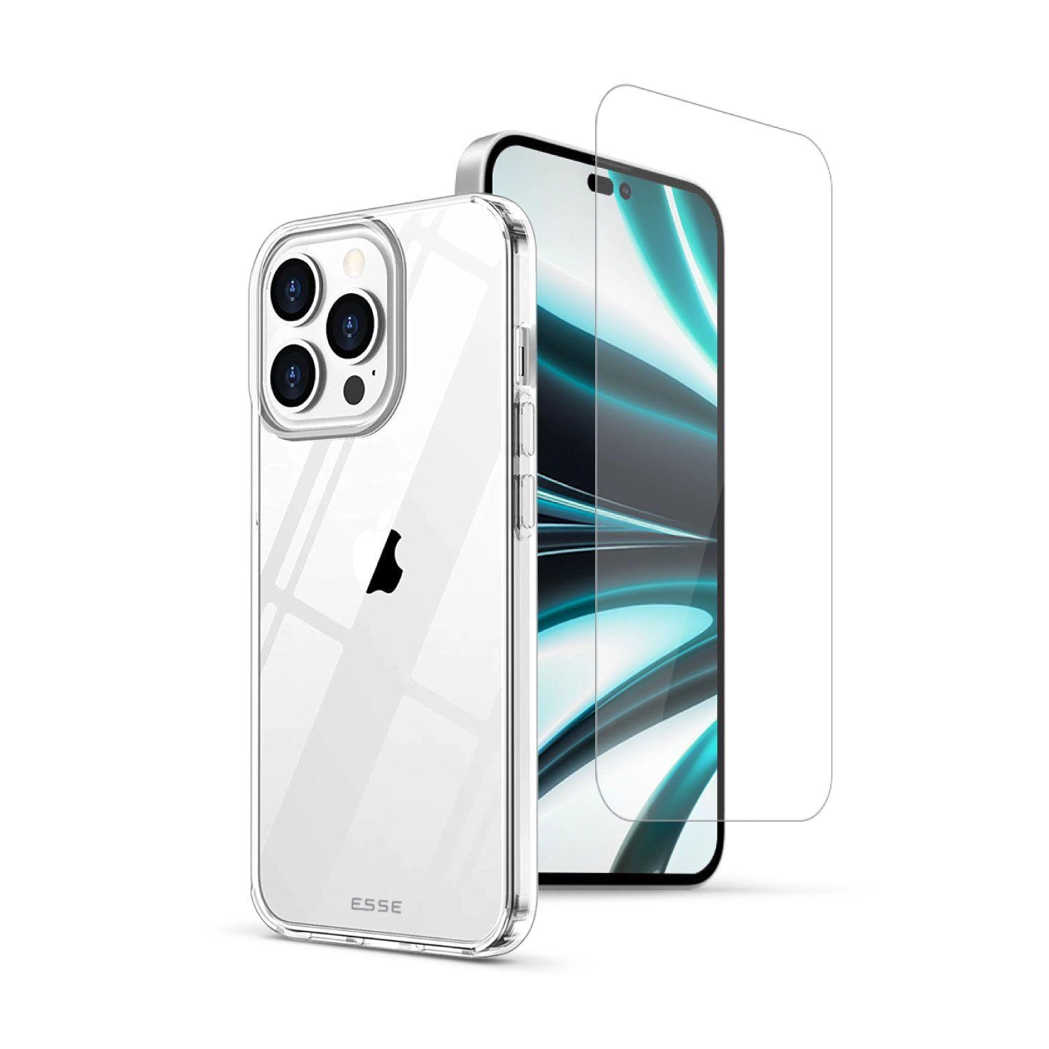 ESSE Aire - Clear Soft Case for Iphone 6.1 Pro (2022) + Tempered Glass for Iphone 6.1 Pro (2022)