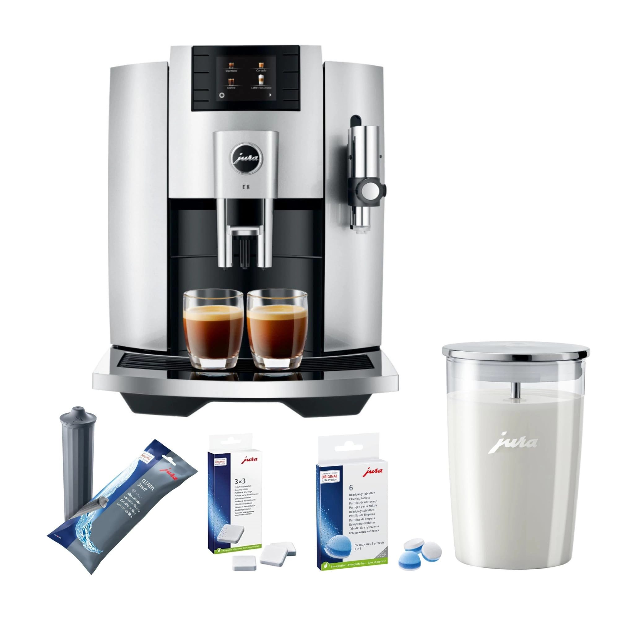 E8 - 15422_K1 + Glass Milk Container + CLEARYL Smart Filter Cartridge