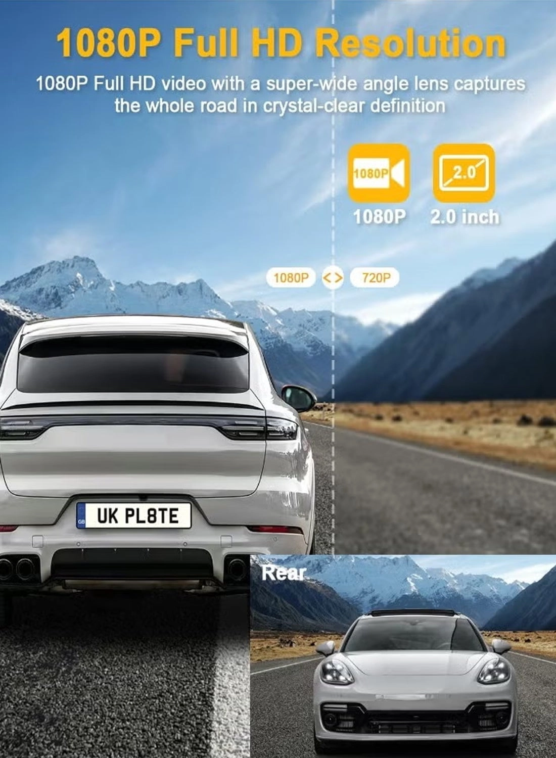 Dash Cam 1080 pixels