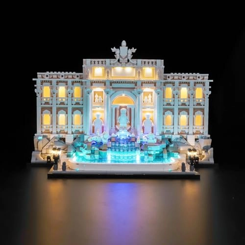 LED Light Set Compatible with Lego 21062 Trevi Fountain - 4 lights USB powered