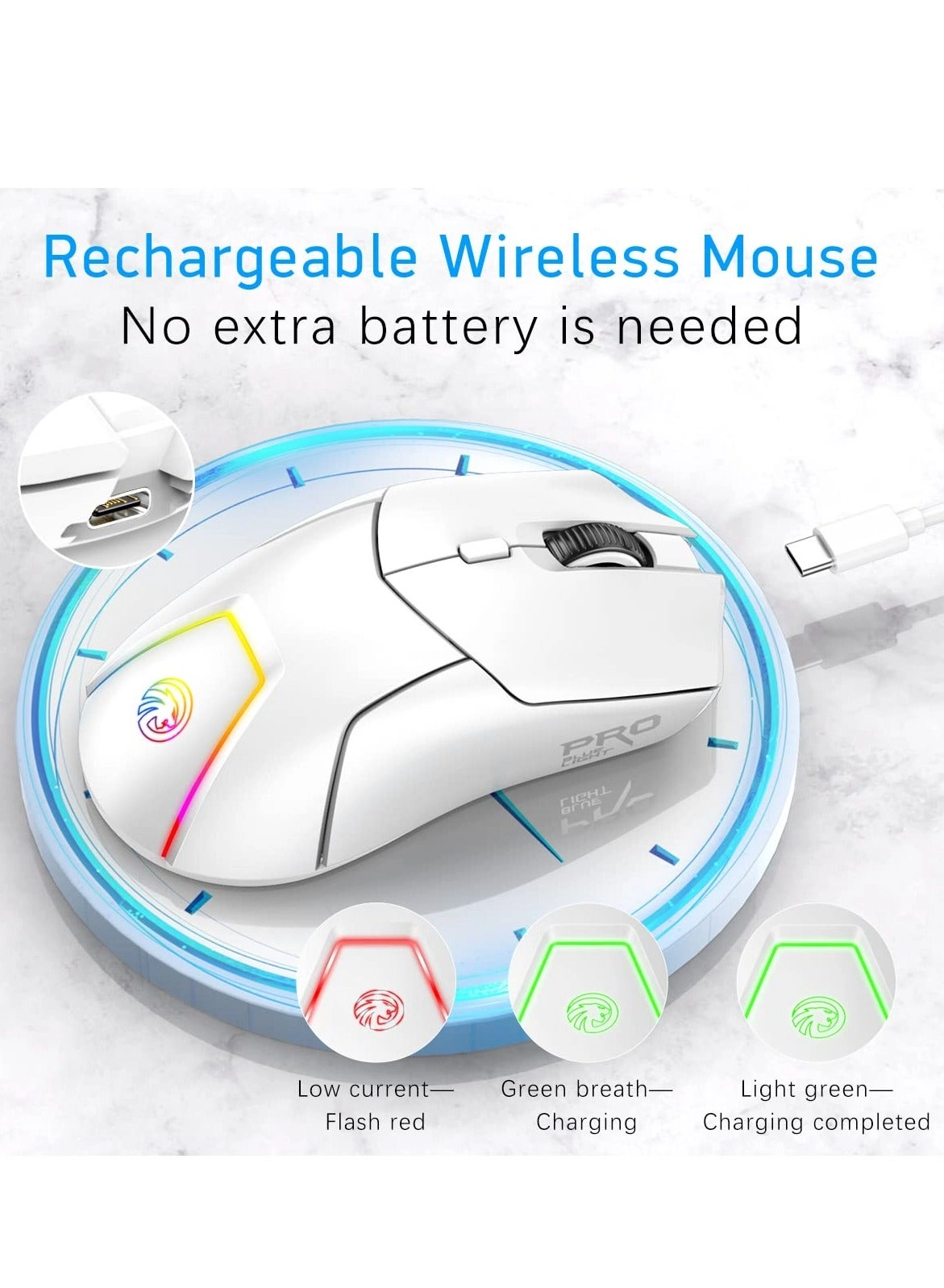 Wireless Gaming Mouse - Bluetooth 2.4G