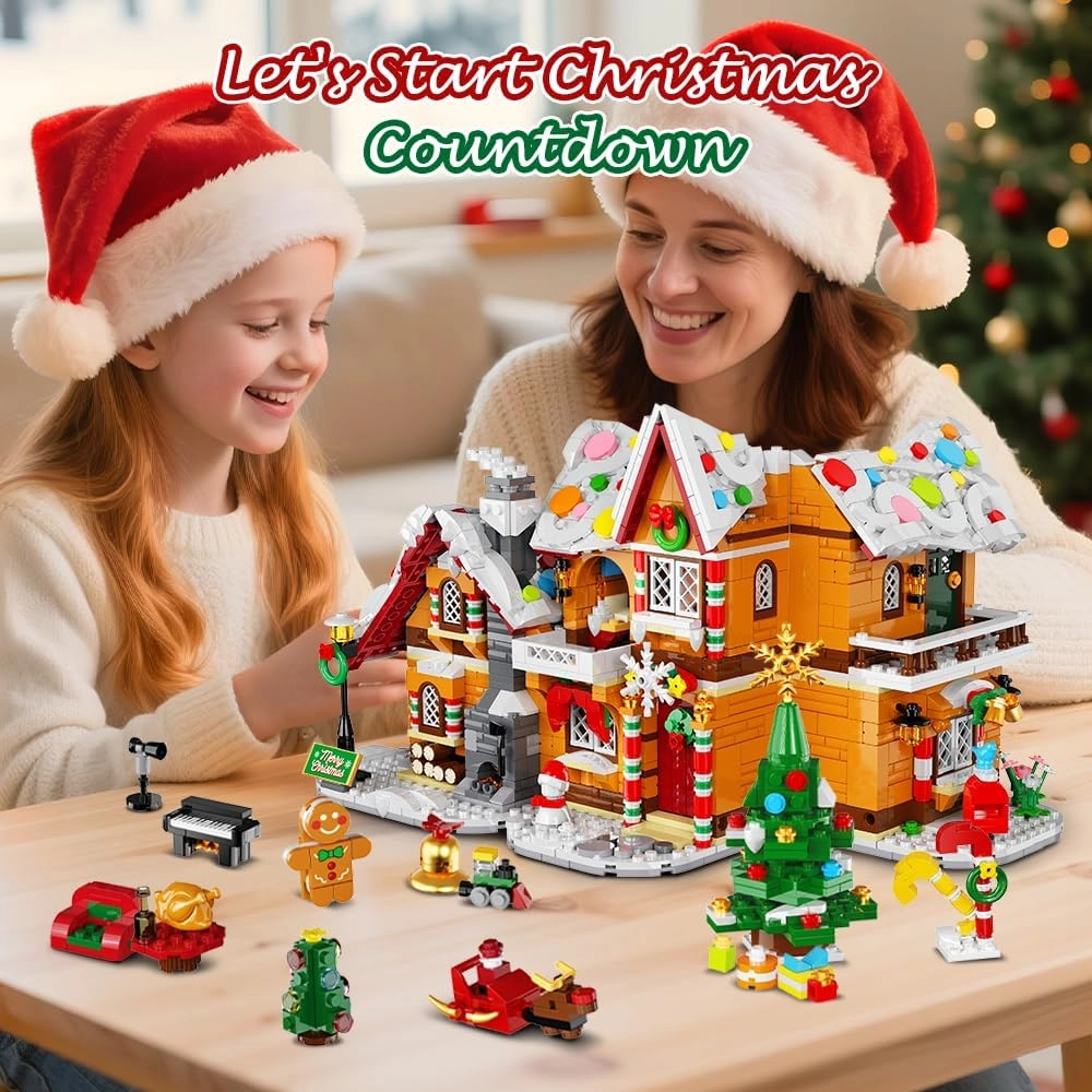 Christmas Building Toy Set - 1452 pcs