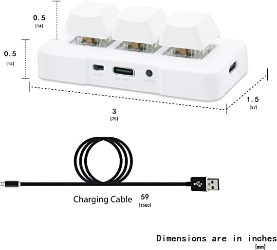 3-Key Mini Keypad - Bluetooth|USB-C