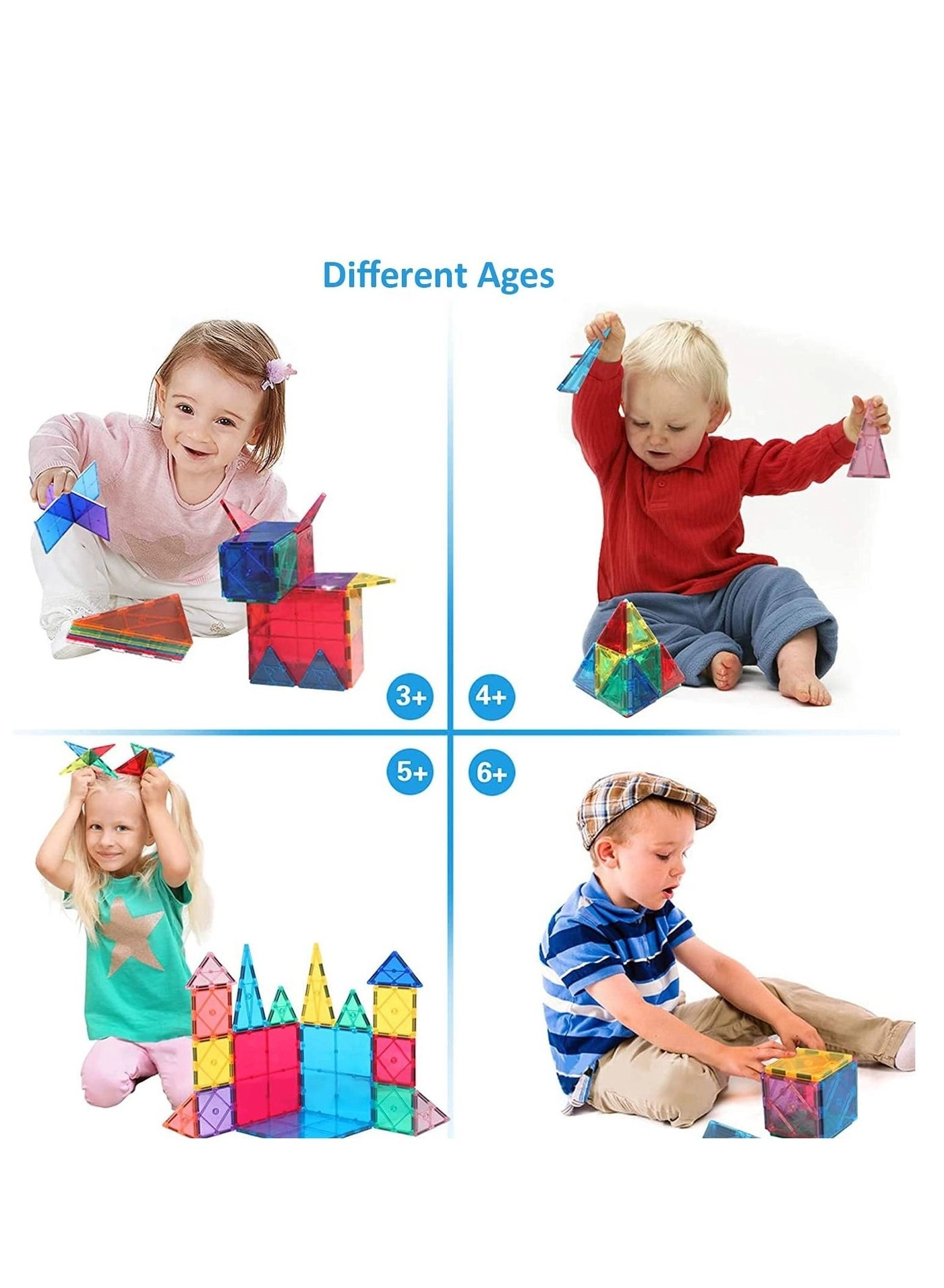 3D Star Magnetic Tiles - 72 pcs