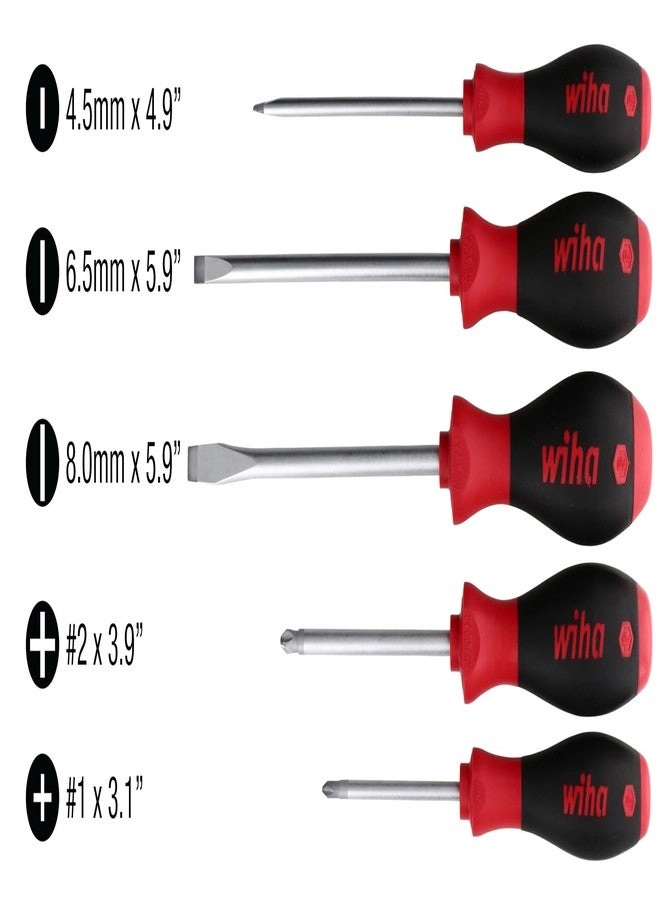 30277 Slotted and Phillips Screwdriver Set (5 Pcs)