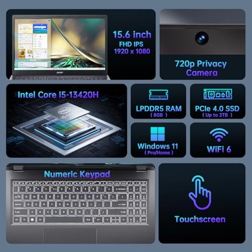 Aspire Aspire 5 A515 - 15.6'' Core i5-13420H 8GB DDR5 2TB SSD