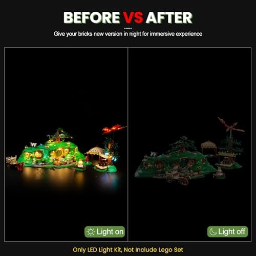 Light Kit for Lego The Lord of The Rings The Shire 10354 - Led