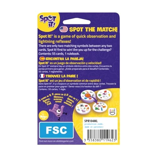 Spot It! Classic - Pocket Eco Edition - Card Game