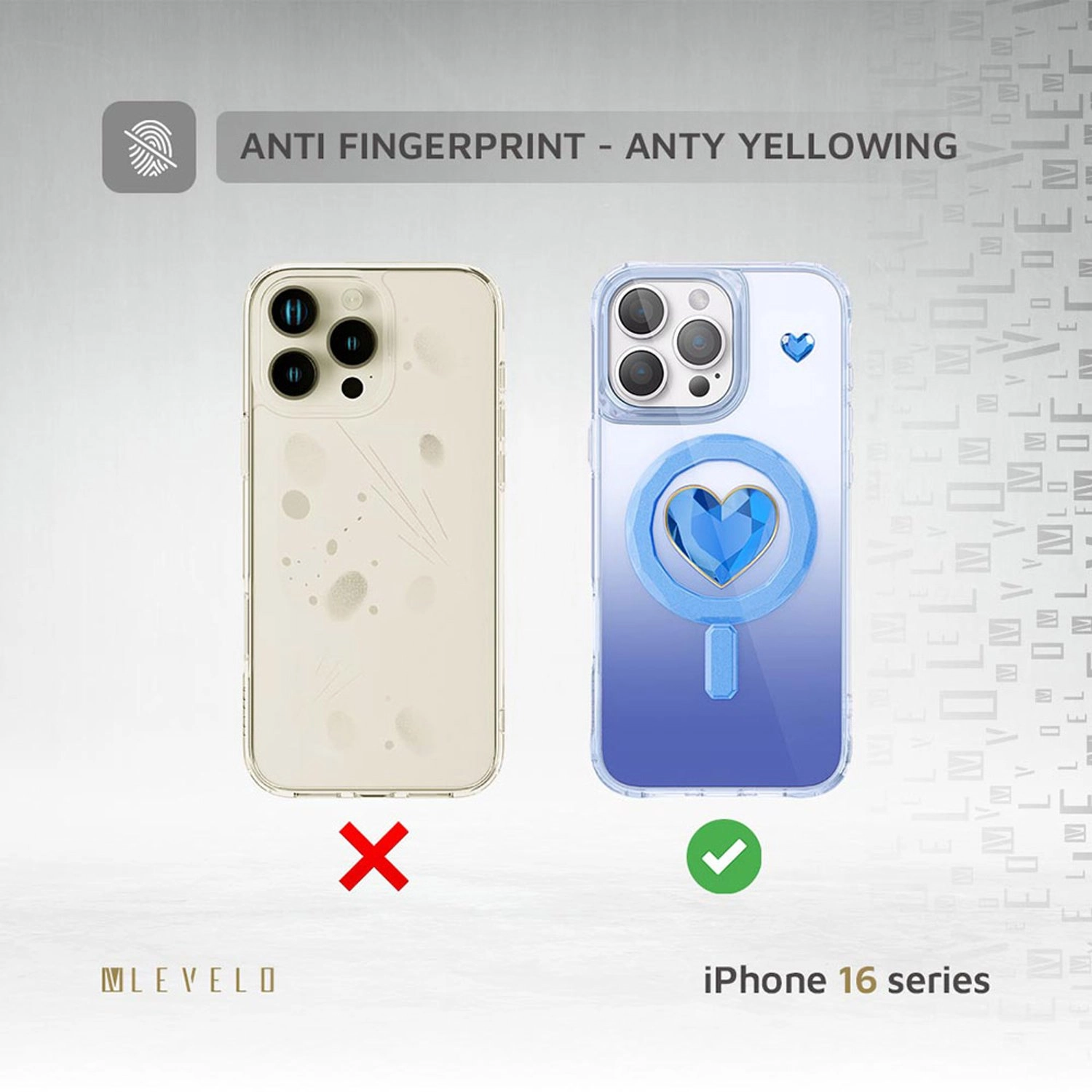 Hearts MagSafe Case - Anti-yellowing material Case for iPhone 16 Pro Max