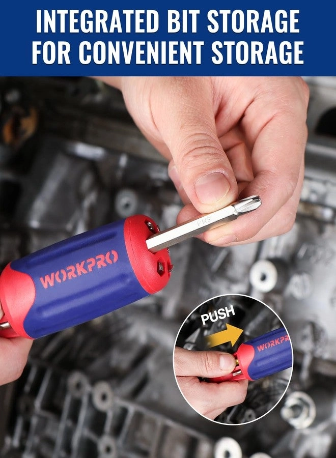 Ratcheting Multi-Bit Screwdriver Set