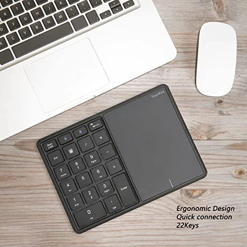 Wireless Numeric Keypad - 22 Keys Ergonomic 2.4G Dual Mode