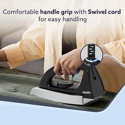 Regal Heavy Weight Electric Dry Iron - 1000W Black