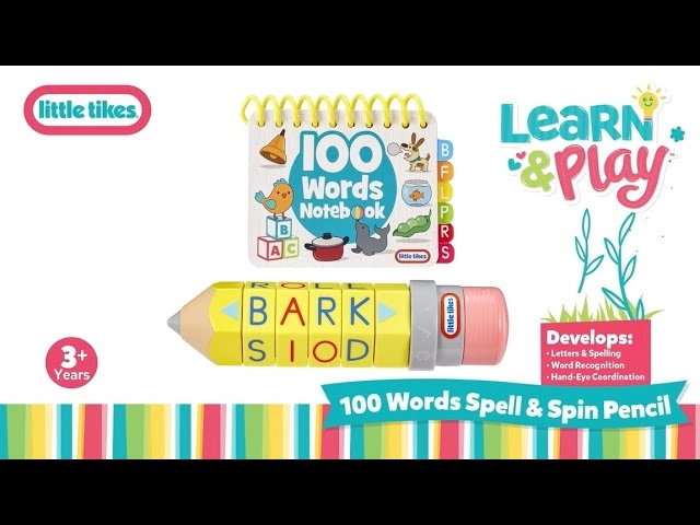 Learn And Play 100 Words Spell And Spin Pencil - 3 +